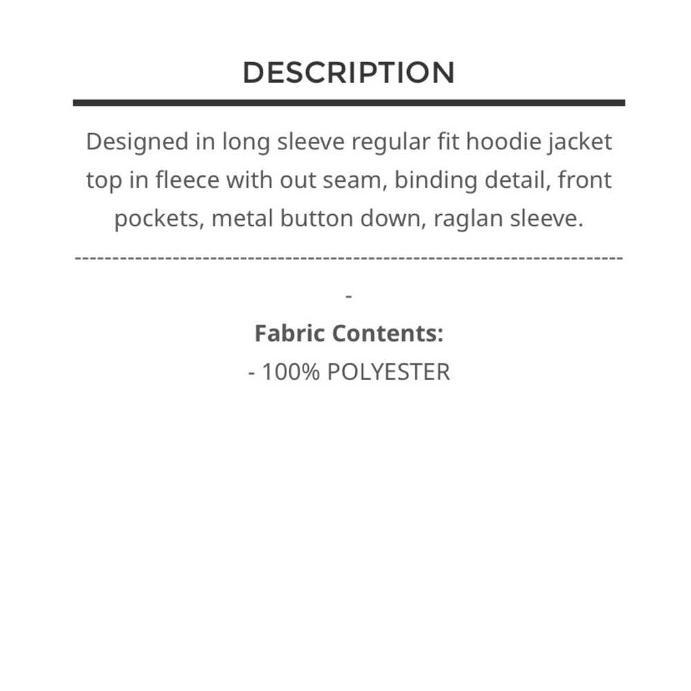CLEARANCE $45 start No. 114 POL hooded fleece jacket - Picture 8 of 8